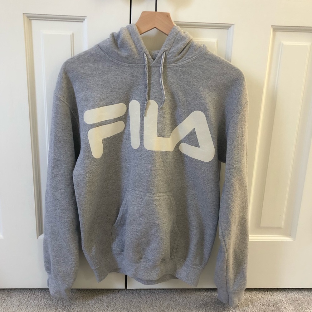 UO X Fila reflective hoodie
